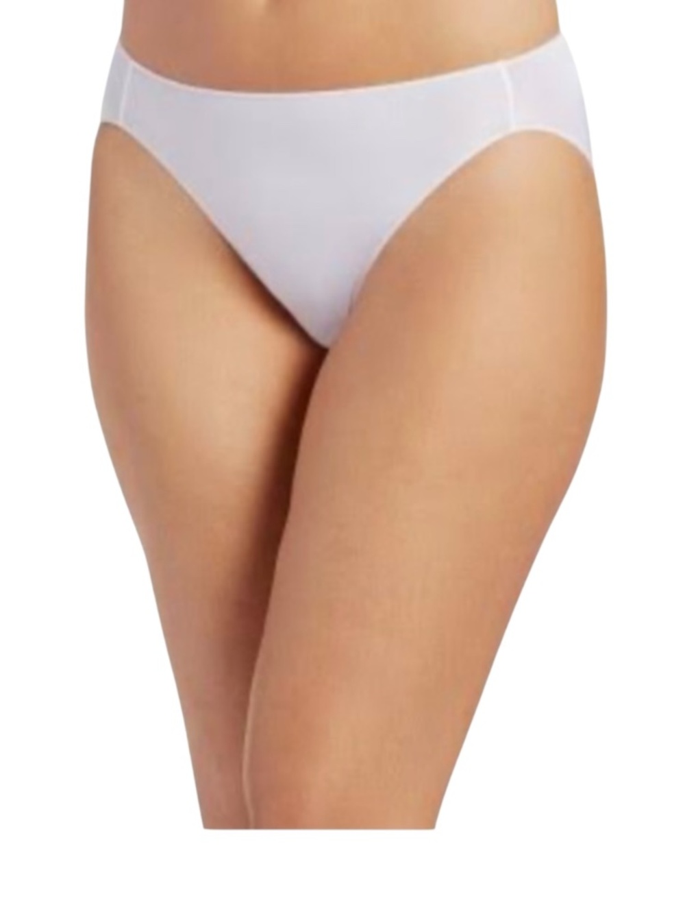 Jockey Women's No Panty Line Hip Brief White Underwear, Size S - NWT